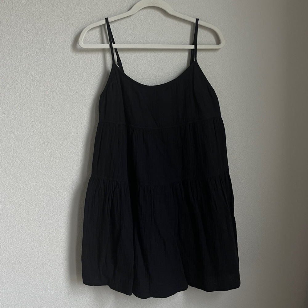 Aritzia Black Sunday Best Spaghetti Strap Dress